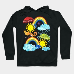 Fairytale Weather Forecast Print Hoodie